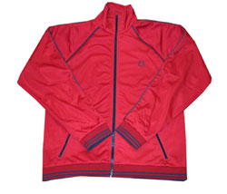 Red track jacket