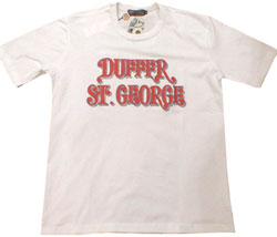 Duffer ROLLING STONES style logo t-shirt White