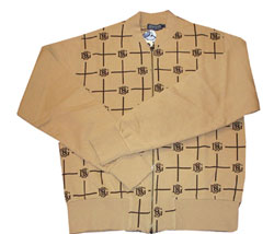 Duffer Zip thru logo print front sweat