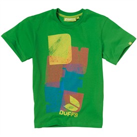 Duffs Infant Boys Overlay T-Shirt Green