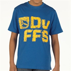 Duffs Junior Sketchy Stacked T-Shirt Royal