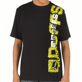 Duffs Junior Sketchy Vertical T-Shirt Black