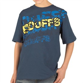 Duffs Junior Smashed T-Shirt Navy