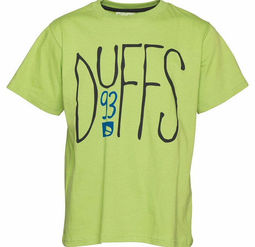 Duffs Junior Taller T-Shirt Lime