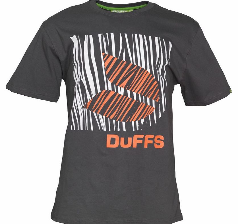 Duffs Mens Bamboo D2 T-Shirt Charcoal