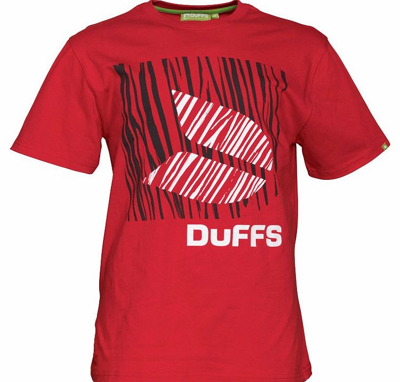 Duffs Mens Bamboo D2 T-Shirt Red