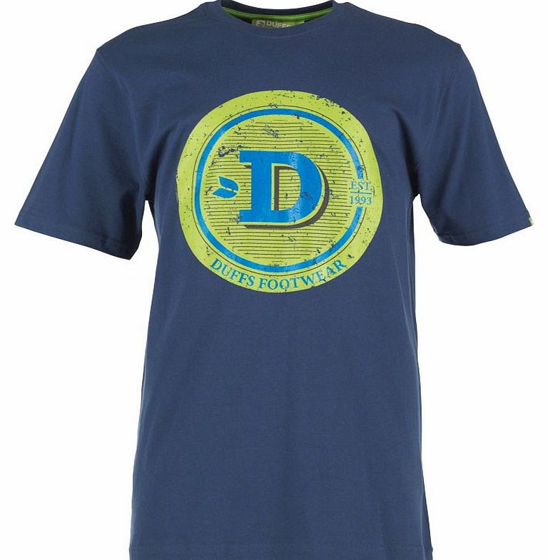 Duffs Mens Coaster T-Shirt Navy