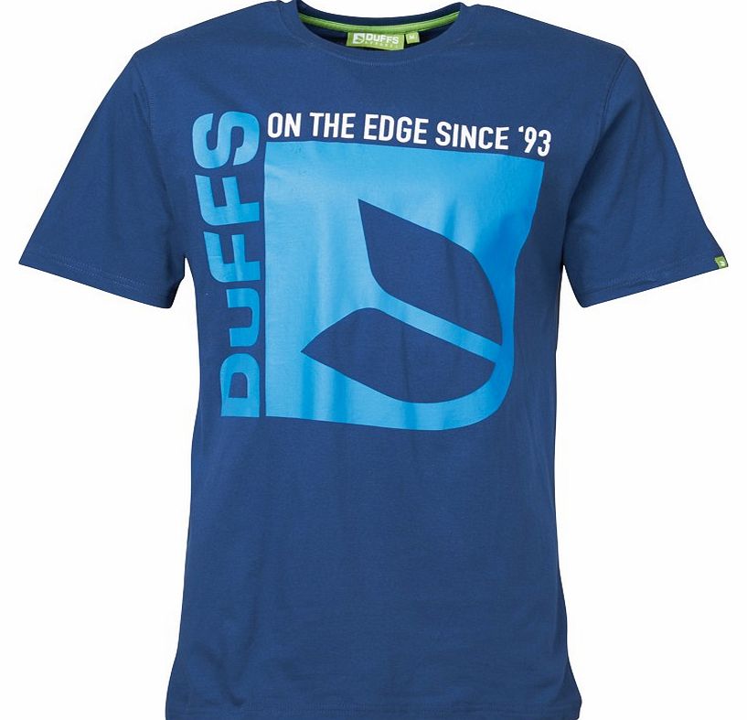 Duffs Mens D2 Edge T-Shirt Navy