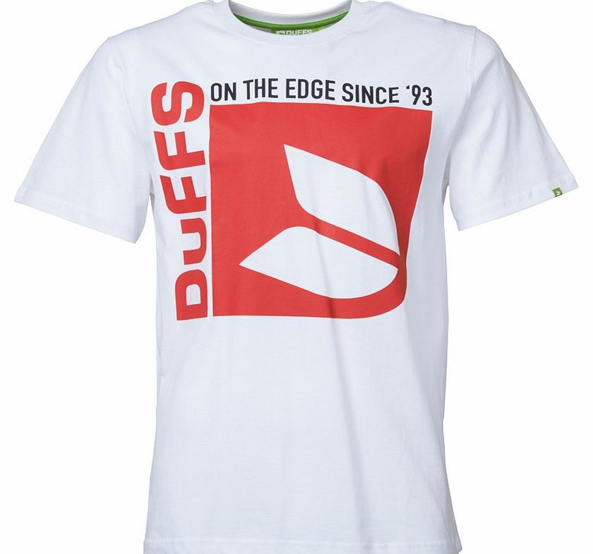 Duffs Mens D2 Edge T-Shirt White