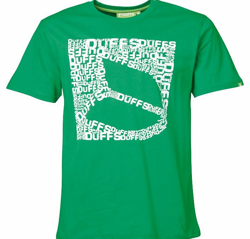 Duffs Mens D2 Stamp T-Shirt Green