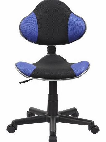 Duhome Model No. 0354 Office / Desk Swivel Chair with Mesh Covering / Height-Adjustable / Ergonomic / Blue