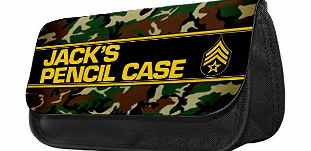 Duke Gifts Personalised Boys ARMY Pencil Case - School Kids Camoflague