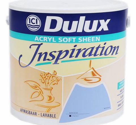 Dulux Inspirations Soft Sheen Paint - Ajaccio Blue - 2.5 Litre