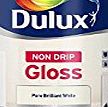 Dulux Non Drip Gloss Paint, 750 ml - Pure Brilliant White