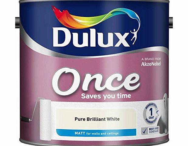 Dulux Once Matt Pure Brilliant White 2.5L