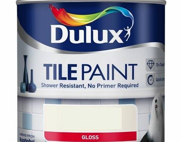 Dulux Tile Paint Pure Brilliant White - 600ml,