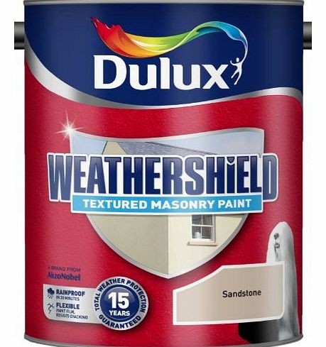 Dulux Weathershield Textured Masonry Paint Sandstone 5L