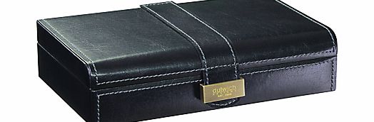 Dulwich Designs Heritage Cufflink Box, Leather,