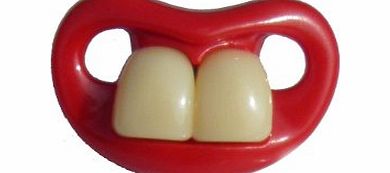 DUMMY SOOTHER PACIFIER BABY DUMMY SOOTHER PACIFIER FUNNY TEETH NOVELTY FRONT TEETH