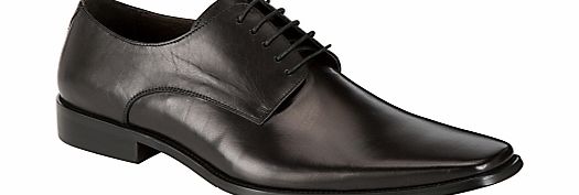 Dune Alphabet Square Toe Shoes, Black