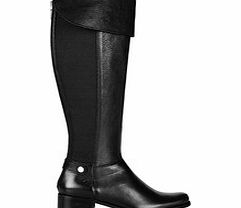 Gully black leather boots