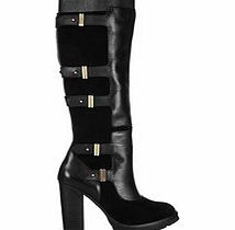 Saphire black leather boots