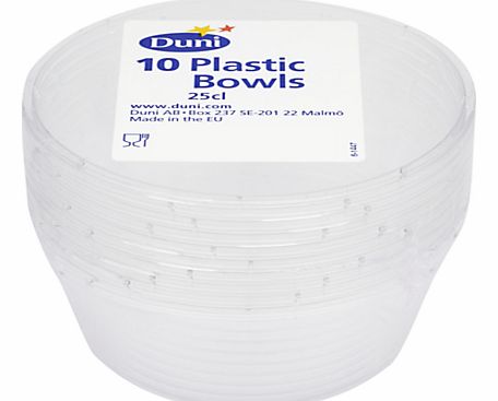 Duni Disposable Bowls, Clear, 10pcs