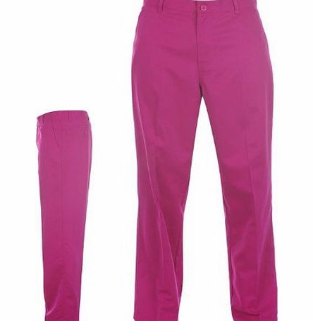 Dunlop Mens Golf Bright Trousers Mens Berry 34W 29L