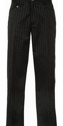 Pinstripe Golf Trousers Mens Black Pin 2 36W S