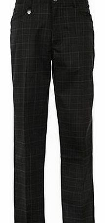Dunlop Pro Check Golf Trousers Mens Black 36W S