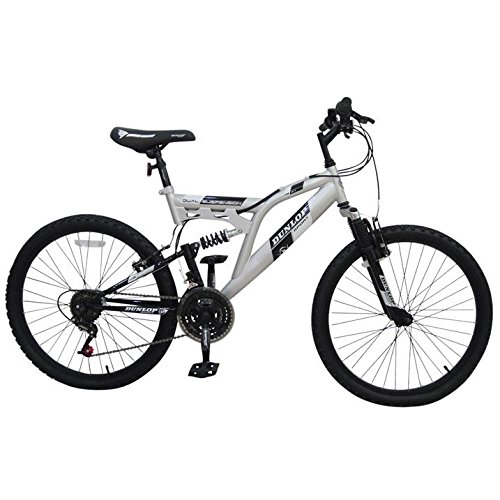 Dunlop Unisex Mountain Bike Cycle Bicycle 24`` Alloy Wheels 18 Speed
