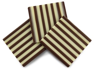 Duo chocolate panel decorations - Box of 10