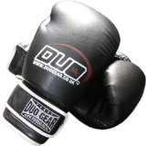 DUO GEAR 10oz BLACK DUO A/L Muay Thai Kickboxing Boxing Gloves