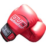 16oz RED DUO A/L Muay Thai Kickboxing Boxing Gloves
