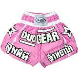 DUO GEAR L PINK * DUO STARS * Muay Thai Kickboxing Boxing Shorts
