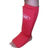 DUO GEAR LARGE RED Muay Thai Kickboxing Karate Shin and Instep