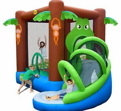 Crocodile Airflow with Slide Bouncy Castle 9113 - Brand New 2011 Model -By Duplay The No.1 Supplier To The Home UK Bouncy Castle Market- SALE NOW ON!