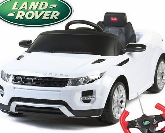 Duplay Range Rover Evoque - 12V Licensed Electric Ride On Car Land Rover Jeep for Kids - White
