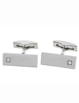 Dupont diamond and platinium plated cufflinks
