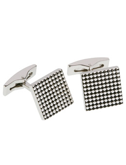 Dupont Silver and Diamond Cufflinks