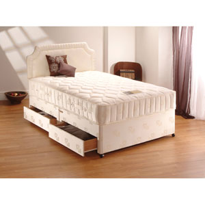 Dura Beds Duet Deluxe 2FT6 Sml Single Divan Bed