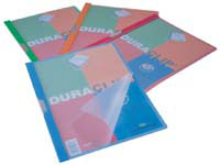 Durable 2235 Duraclip A4 Colour folder, red back