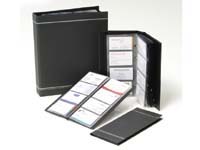 Durable A5 Visifix business card album with 200