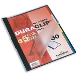 Durable Duraclip 50 Index Files Black