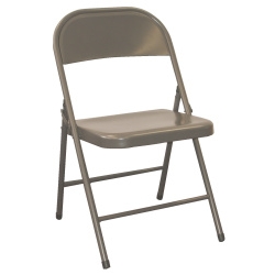 Durable folding metal chair 4pk