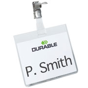 Durable Name Badges with Clip