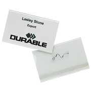 Durable Name Badges with Pin
