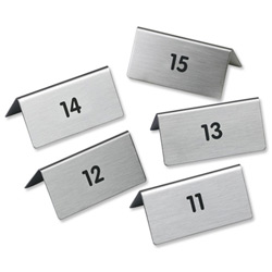Durable Table Signs 11-15 W85xD50xH36mm Brushed