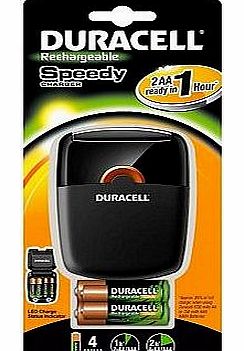 Duracell 1 Hour Battery Charger including 2x AA