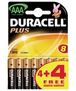 Duracell 4 Plus Pack AAA Batteries